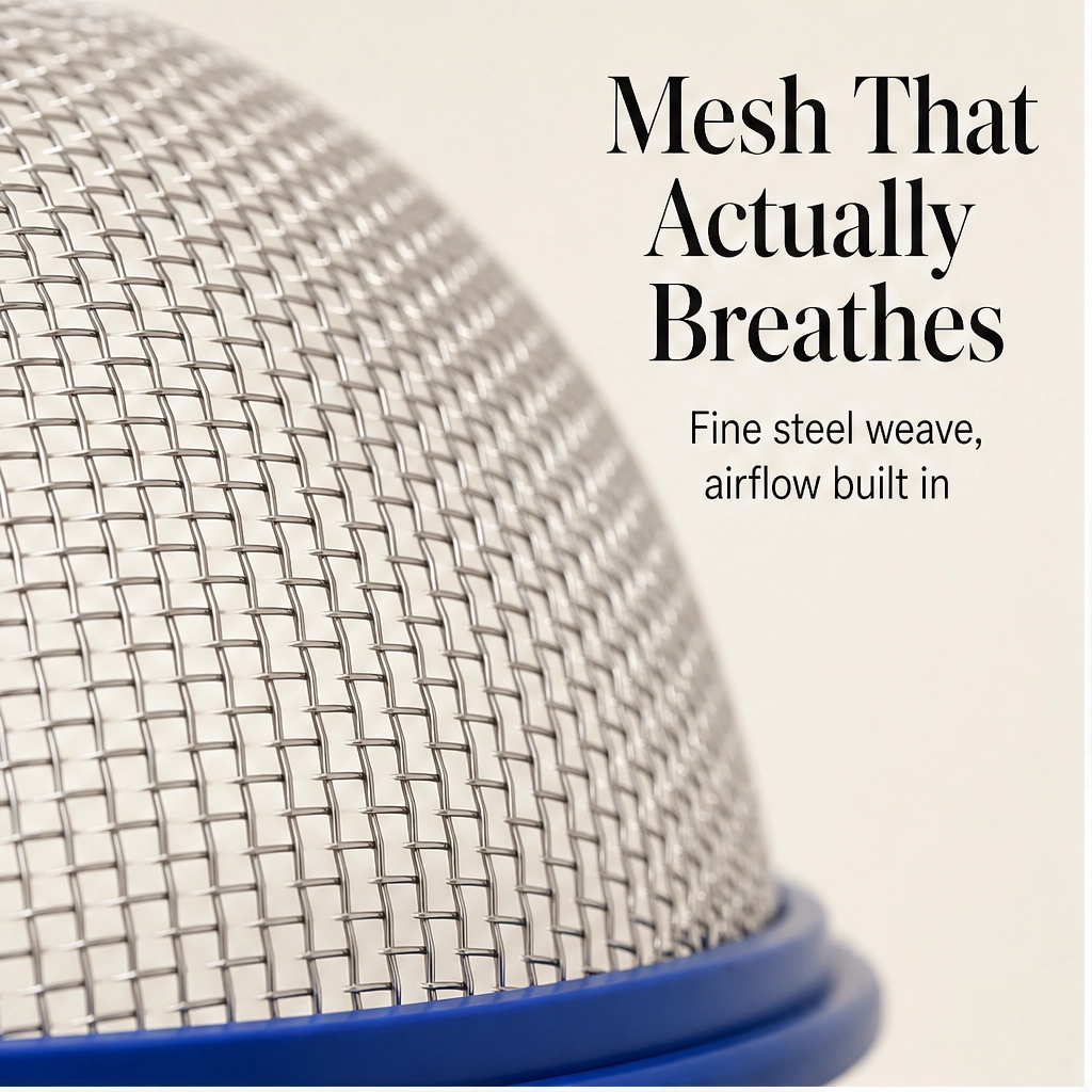 Larder™ – Breathable Mesh Fruit Basket with Dome Lid &amp; Built-In Colander + 50% OFF