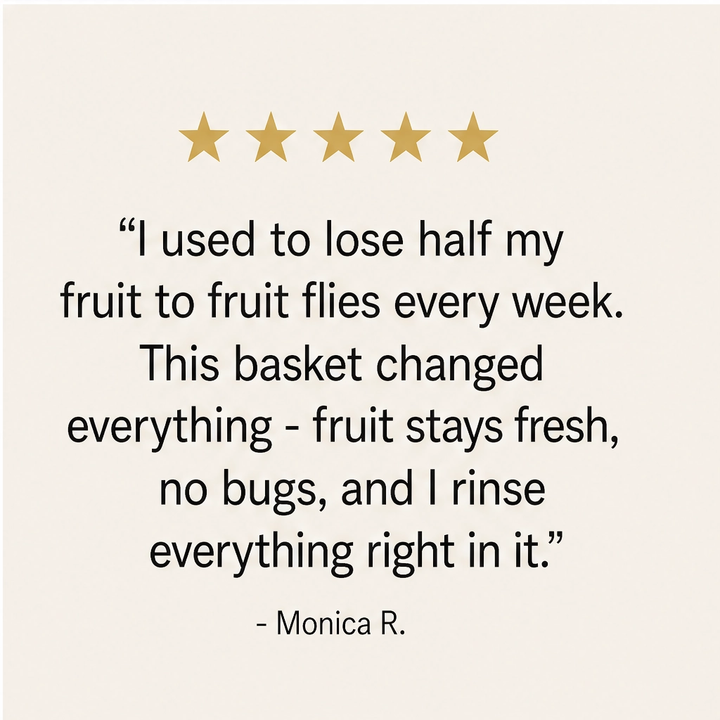 Larder™ – Breathable Mesh Fruit Basket with Dome Lid &amp; Built-In Colander + 50% OFF