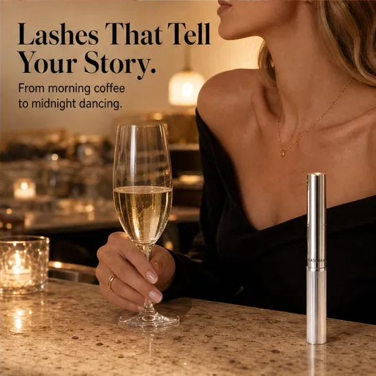Lustrelle™ – Volumizing &amp; Curling Long-Lasting Metallic Mascara + 1+1 FREE