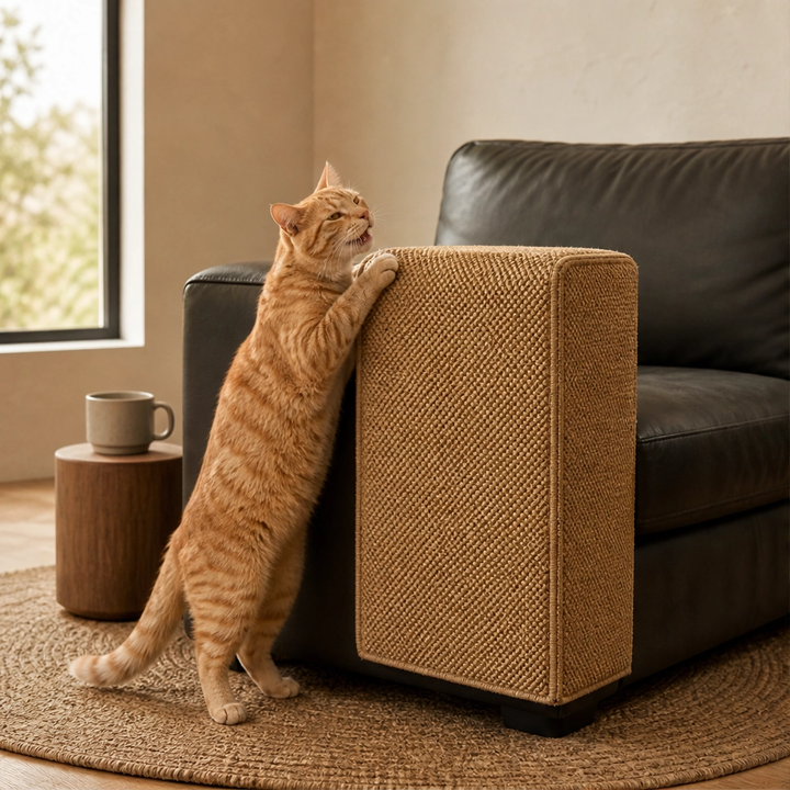 Pawden™ – Faux-Sisal Scratch-Resistant Sofa Armrest Cover for Cats + 50% OFF