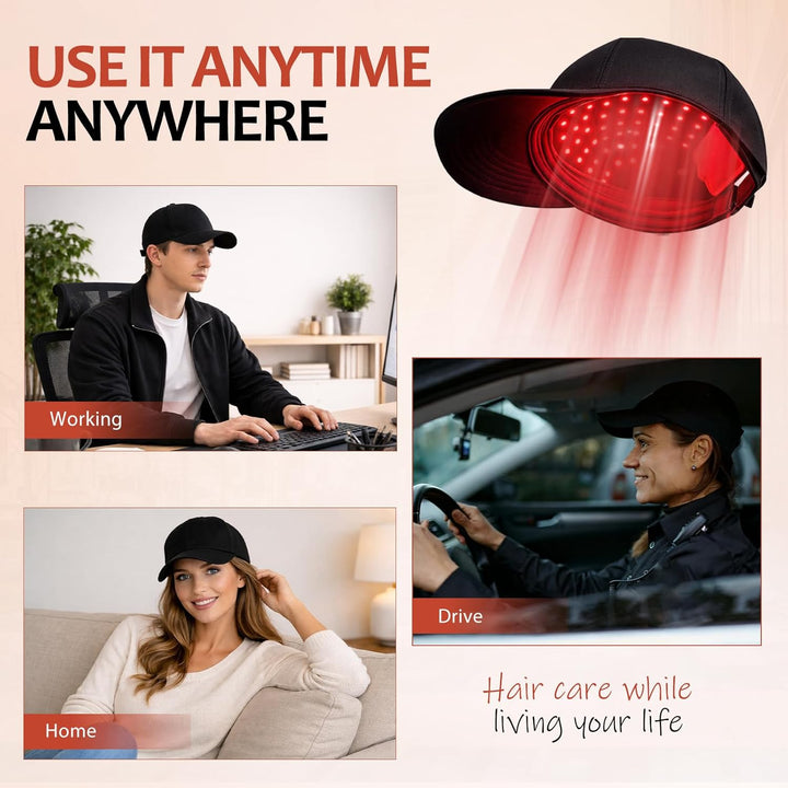 Lumora™ – 650nm Red Light Therapy Hair Growth Cap, Hands-Free &amp; Comfortable + 50% OFF