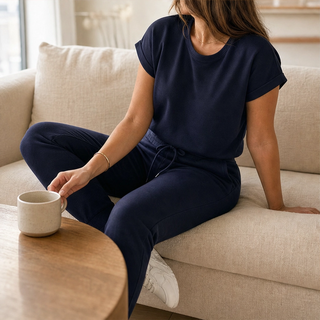 Hush™ – Soft Lounge Set with Drawstring Pants &amp; Pockets + 50% OFF