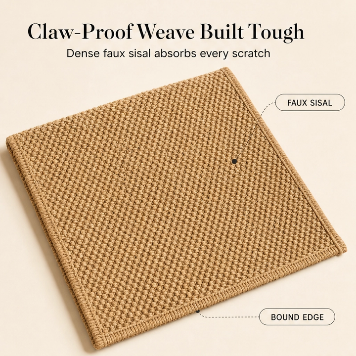 Pawden™ – Faux-Sisal Scratch-Resistant Sofa Armrest Cover for Cats + 50% OFF