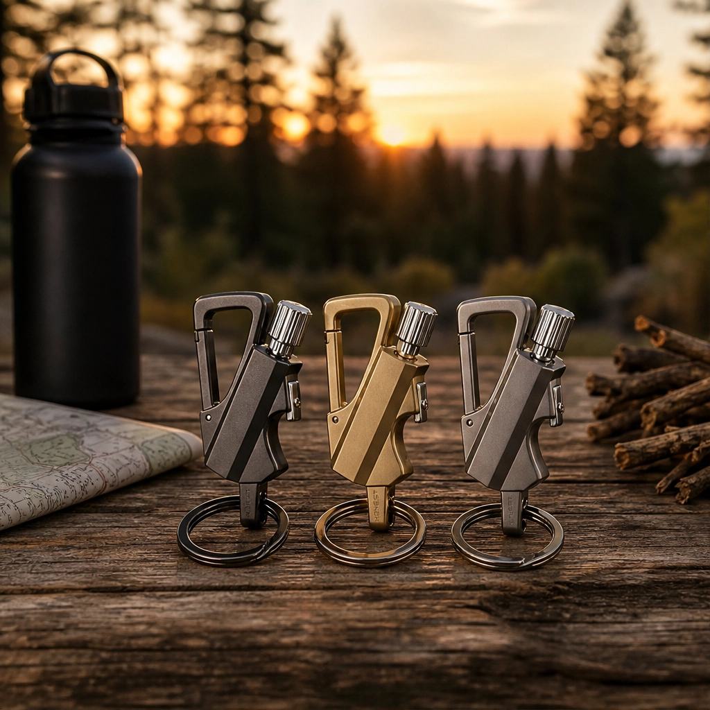 Anvil™ – Stormproof Permanent Match Keychain – Waterproof Flint Lighter with Bottle Opener &amp; Carabiner + 50% OFF