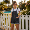 Sunvale™ – Adjustable Strap Relaxed-Fit Short Overall Romper with Pockets + 50% OFF