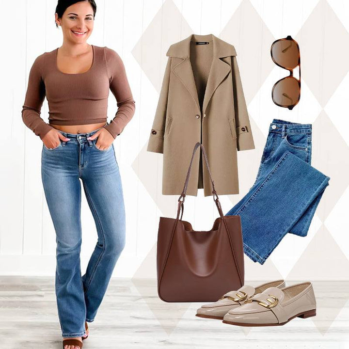Curvelle™ – High-Stretch Tummy Control Bootcut Jeans + 50% OFF