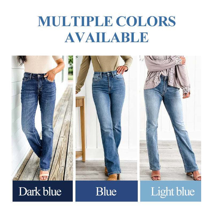 Curvelle™ – High-Stretch Tummy Control Bootcut Jeans + 50% OFF