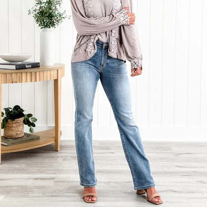 Curvelle™ – High-Stretch Tummy Control Bootcut Jeans + 50% OFF