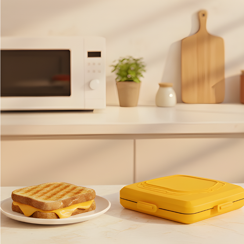 Crispwell™ – Microwave Grill &amp; Sandwich Maker for Crispy Paninis in Minutes + 50% OFF