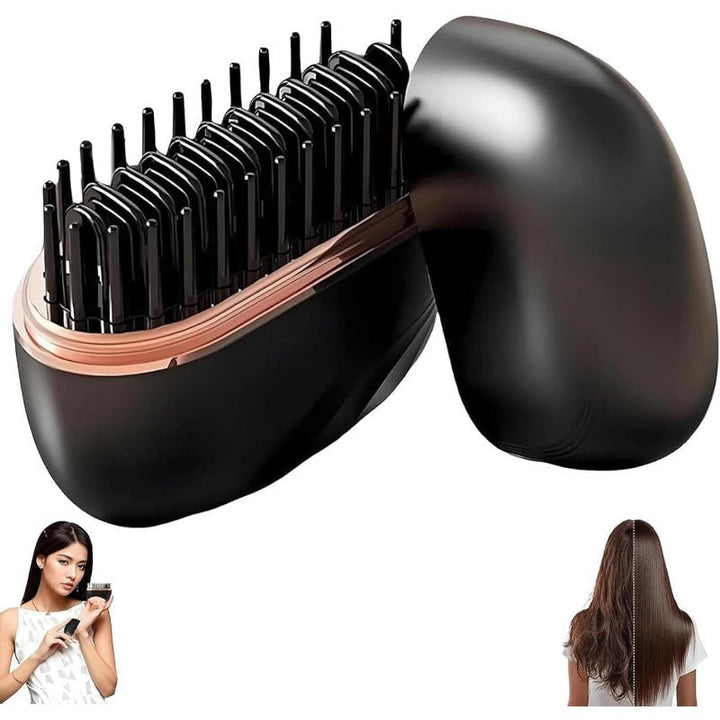 Miravel – Mini Cordless Hair Straightener Brush with 30s Fast Heat &amp; USB-C Charging + 50% OFF