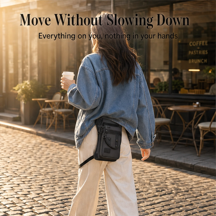 Strider™ – 3-in-1 Convertible Tactical Hip &amp; Crossbody Bag, Water-Resistant Oxford + 50% OFF