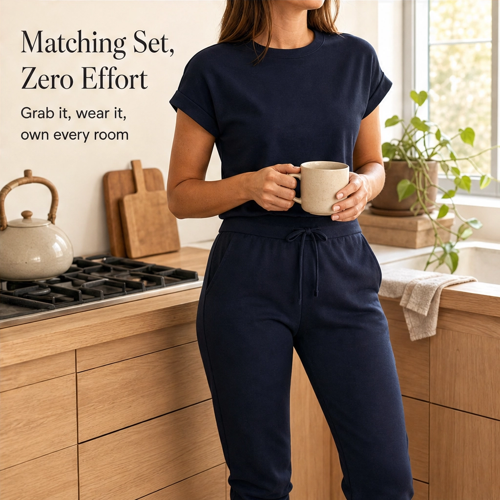 Hush™ – Soft Lounge Set with Drawstring Pants &amp; Pockets + 50% OFF