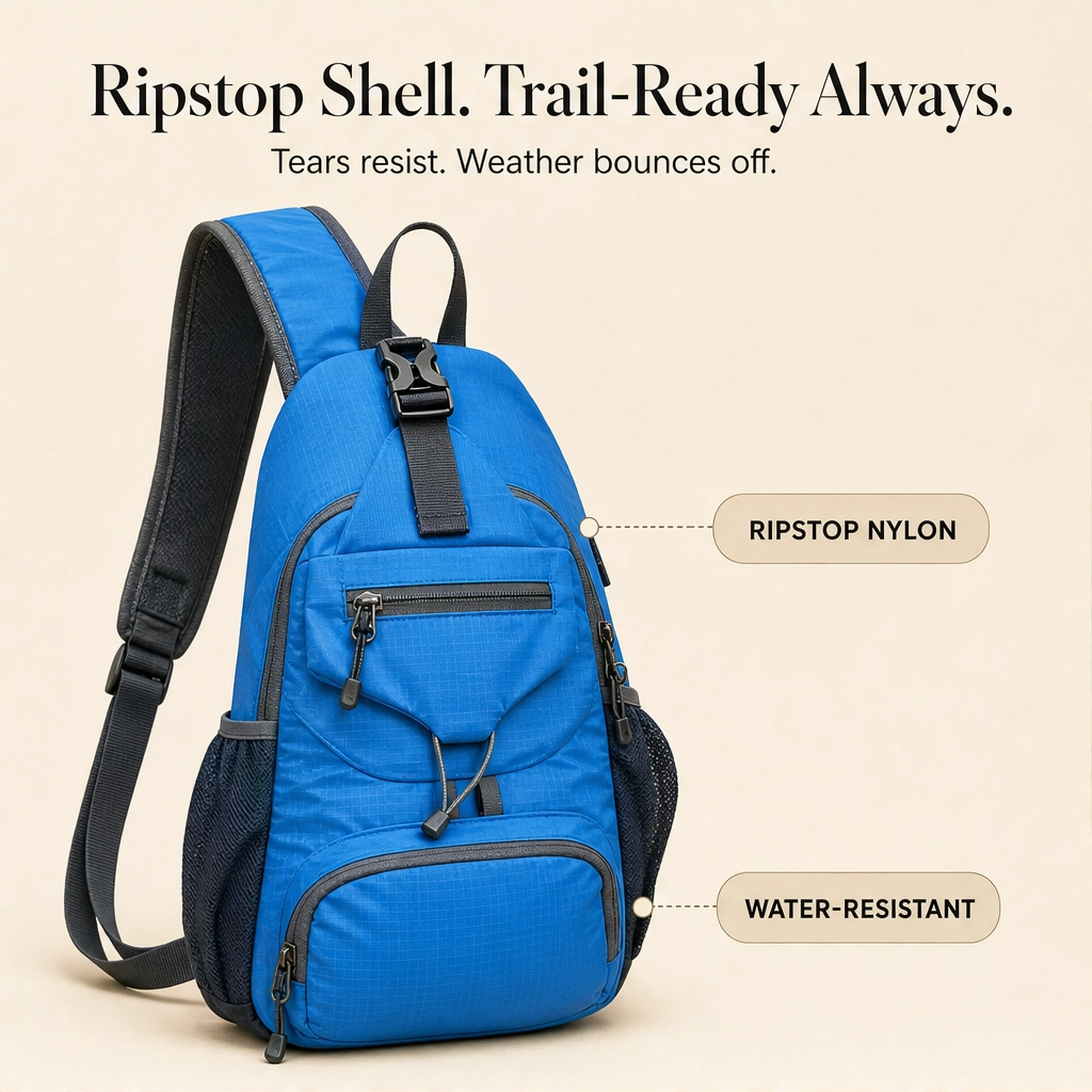 Trailspan™ – Anti-Theft Multi-Pocket Water-Resistant Sling Crossbody Bag + 50% OFF