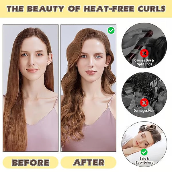 1 + 2 Free - Satin Smooth Curlers - Get effortless curls without heat damage