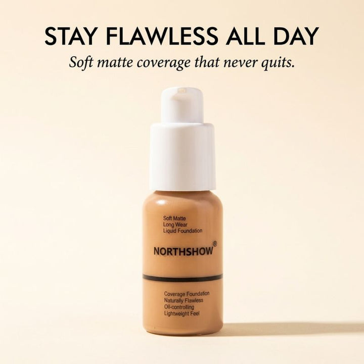 Lumara™ – Soft Matte, Full Coverage, Oil-Controlling Liquid Foundation + 50% OFF