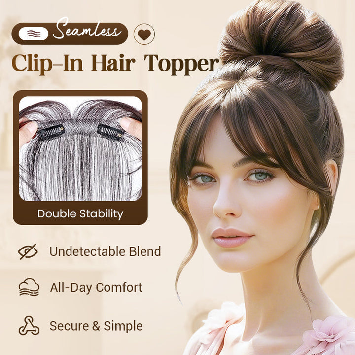 The AuraSilk Seamless Hair Topper — Lightweight &amp; Invisible Confidence + 50% OFF