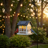 Emberwick™ – Solar House Bird Feeder with Auto Glow Light, All-Metal, 32 oz + 50% OFF