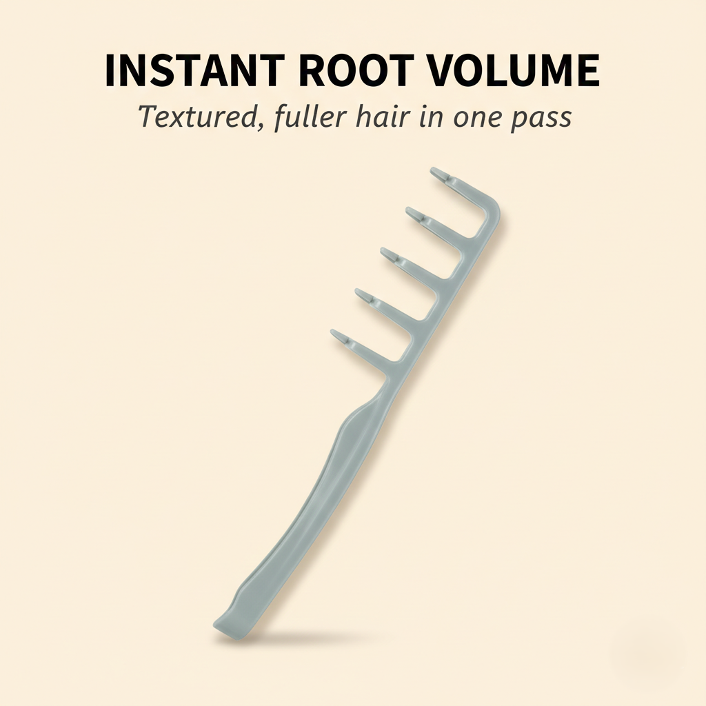 The AuraVolume Comb - Wide-Toothed Fluffy Texture &amp; Volumizing Boot Lift + 50% OFF