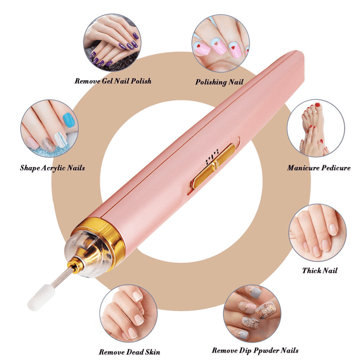 The AuraGlow Electric Manicure Set - Professional Salon Results, Compact Design, + 50% OFF