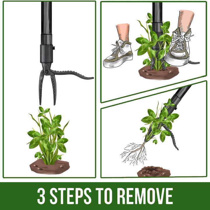 The AuraRoot Weed Puller — Effortless Weeding Without the Backache + 50% OFF