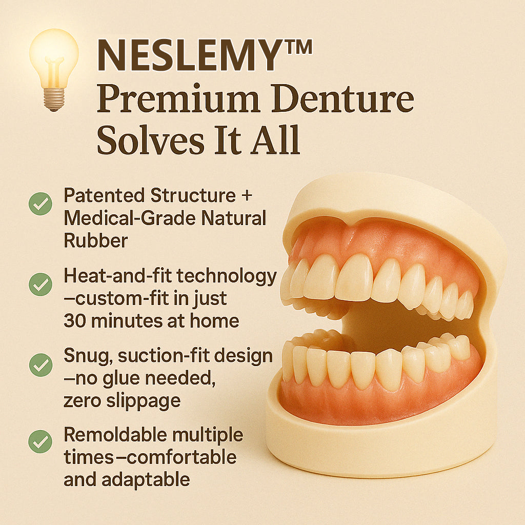 InstaFit™ Comfort Dentures - Get a Secure, Natural Smile You Mold at Home