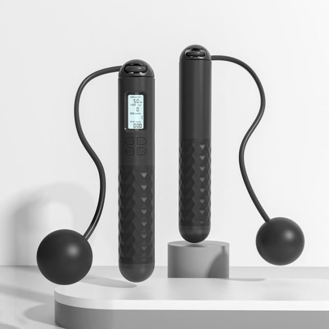 The AuraFit Smart Skipping Rope - Cordless/Rope Modes, Digital Counter, and Countdown +  50% OFF