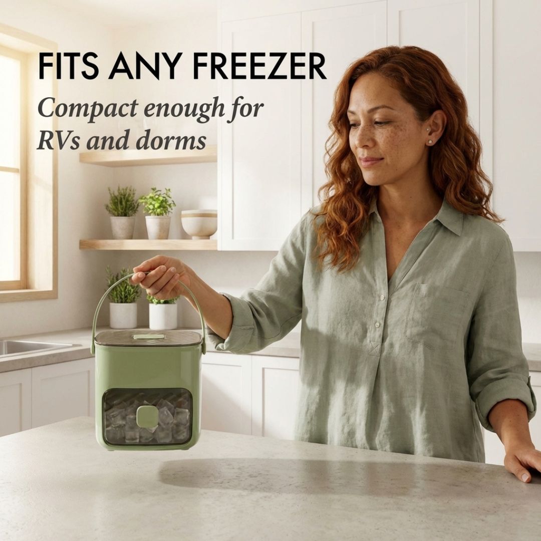 Frostwell™ – One-Touch Release Ice Cube Tray with Lid &amp; Storage Bin + 50% OFF