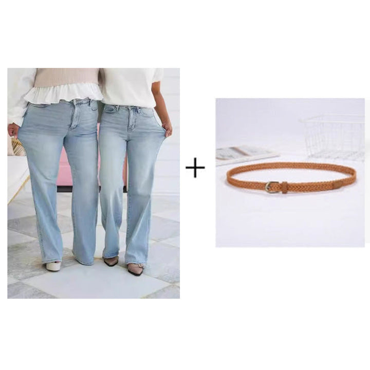 Curvelle™ – High-Stretch Tummy Control Bootcut Jeans + 50% OFF