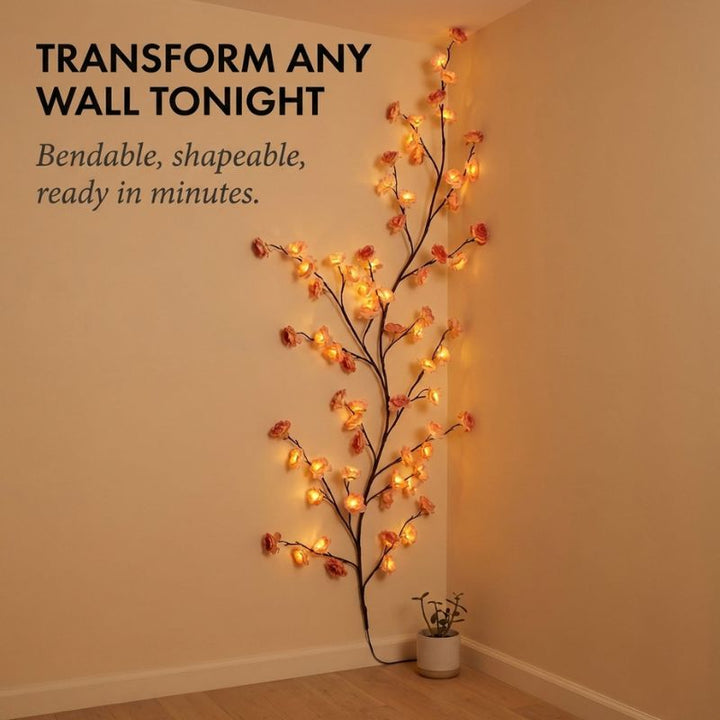 Bloomdusk™ – Bendable Cherry Blossom Vine LED Wall Light + 50% OFF