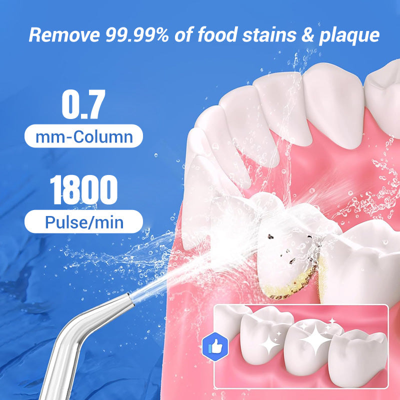 Pulsera™ – Cordless Water Flosser with 3 Modes &amp; 4 Precision Jet Tips + 50% OFF