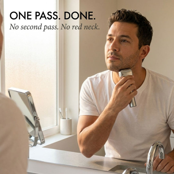 Temper™ – Wide Foil, Tilt Head &amp; IPX6 Rechargeable Electric Shaver for Men + 50% OFF