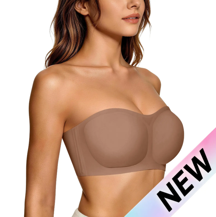 Bareli™ – Invisible Push-Up Strapless Bandeau Bra with Anti-Slip Grip + 50% OFF