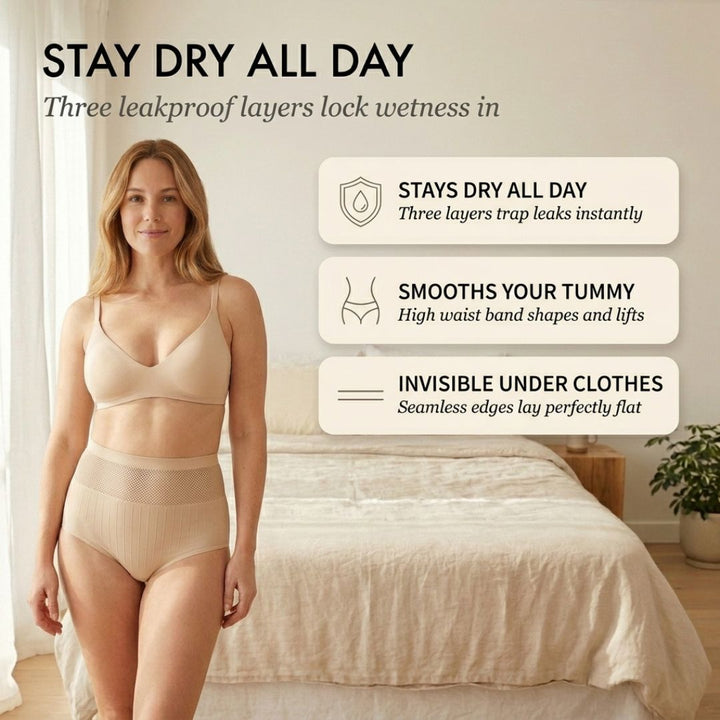 Hushline™ – Leakproof High-Waist Tummy-Control Shaping Panties + 50% OFF