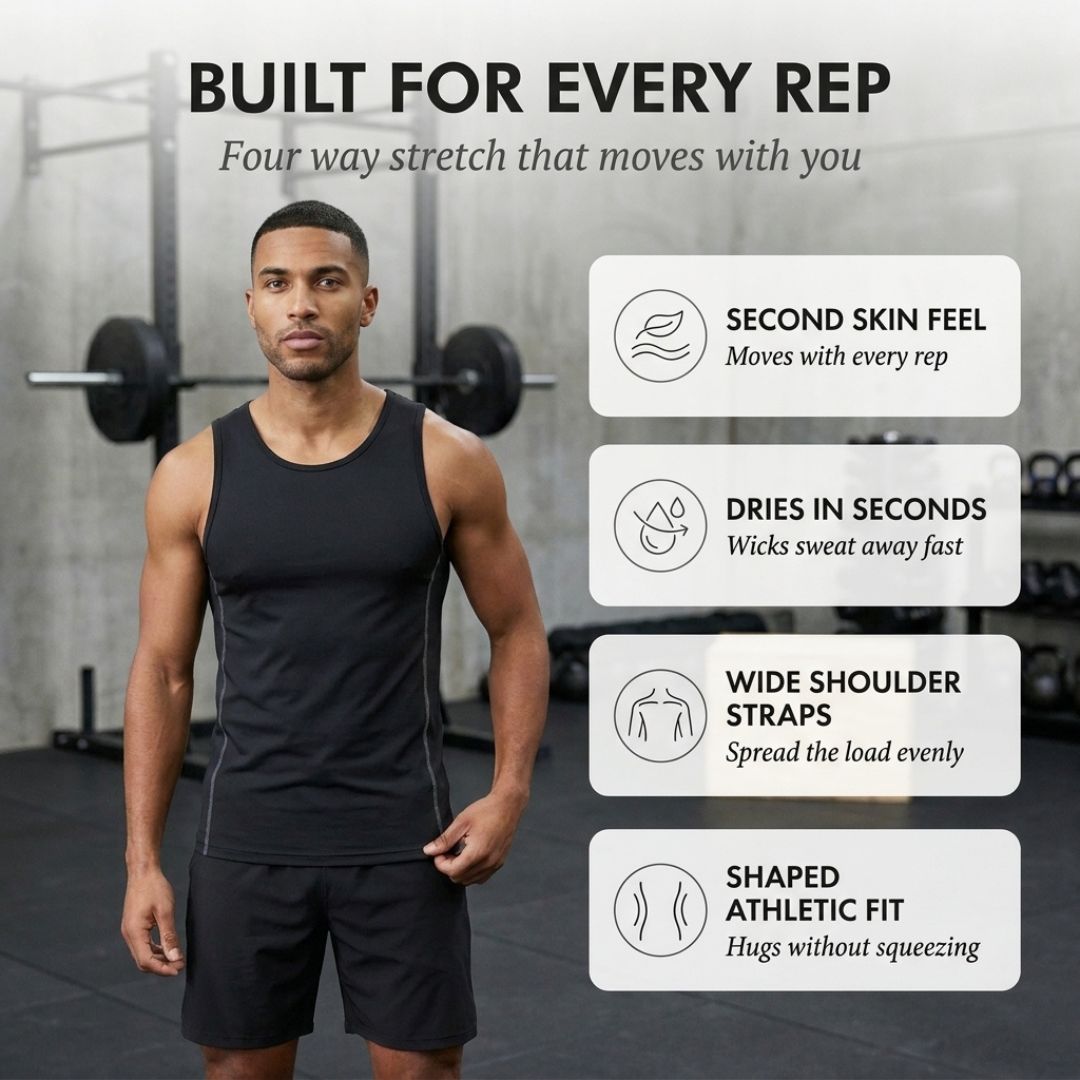 Axon™ – Moisture-Wicking Compression Training Tank Top + 50% OFF