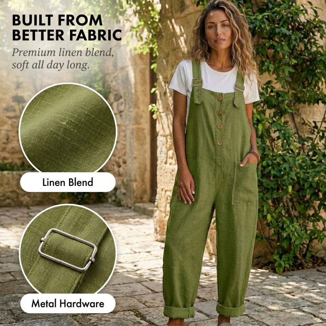 Flaxwell™ – Adjustable Strap Button-Front Women&
