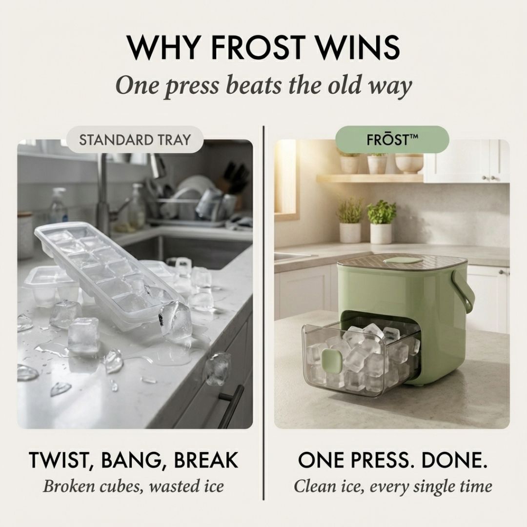 Frostwell™ – One-Touch Release Ice Cube Tray with Lid &amp; Storage Bin + 50% OFF