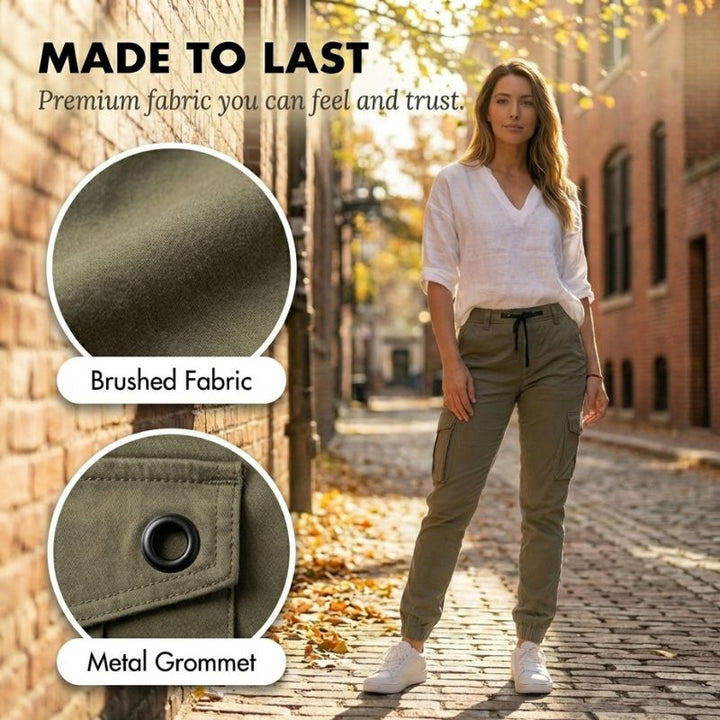 Terrova™ – Flattering Multi-Pocket Cargo Jogger Pants for Women + 50% OFF