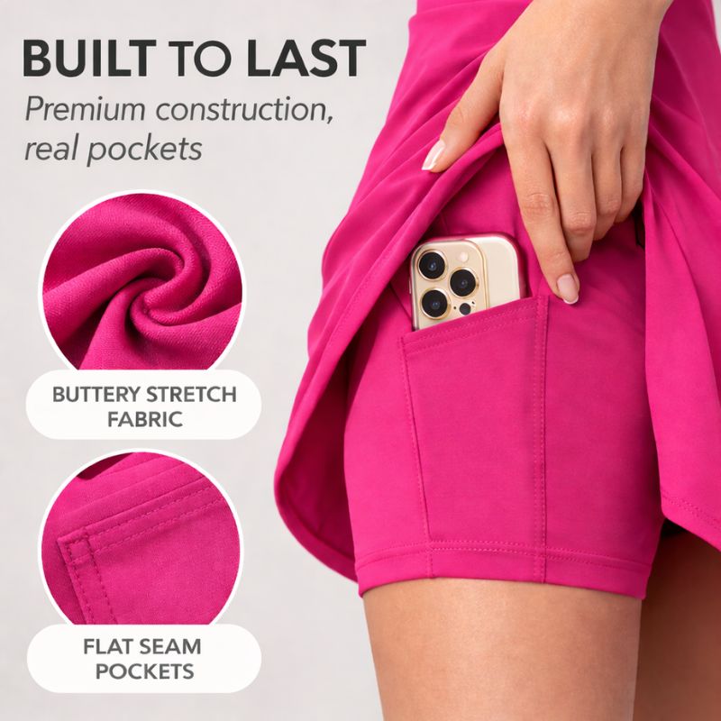 Glidform™ – Built-In Shorts, Pockets &amp; Bra Support Athletic Dress + 50% OFF