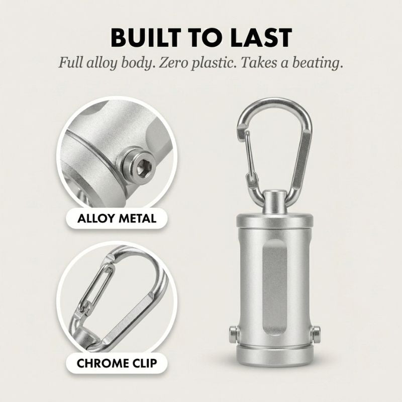 Arcvolt™ – 1200LM 3-in-1 Mini Keychain Flashlight with Power Bank + 50% OFF