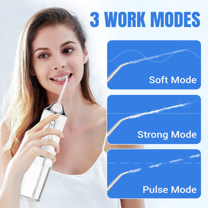 Pulsera™ – Cordless Water Flosser with 3 Modes &amp; 4 Precision Jet Tips + 50% OFF
