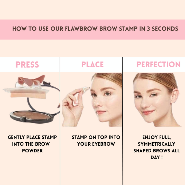 FlawBrow Instant Brow Stamp – Perfect Brows in Seconds, Every Time - 50% OFF