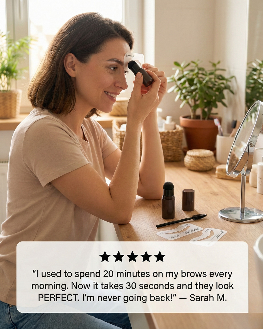 The Perfect Brow Stamp Kit - Flawless Brows in Minutes + 50% OFF