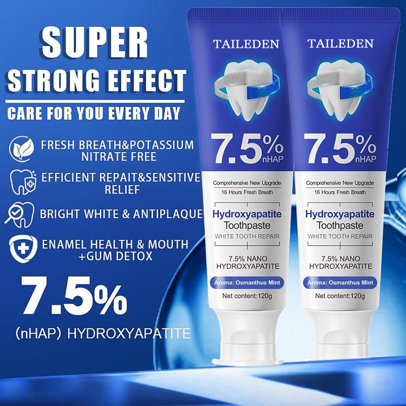 The Hydroxyapatite Toothpaste - Whiten &amp; Repair, Without the Pain + 50% OFF