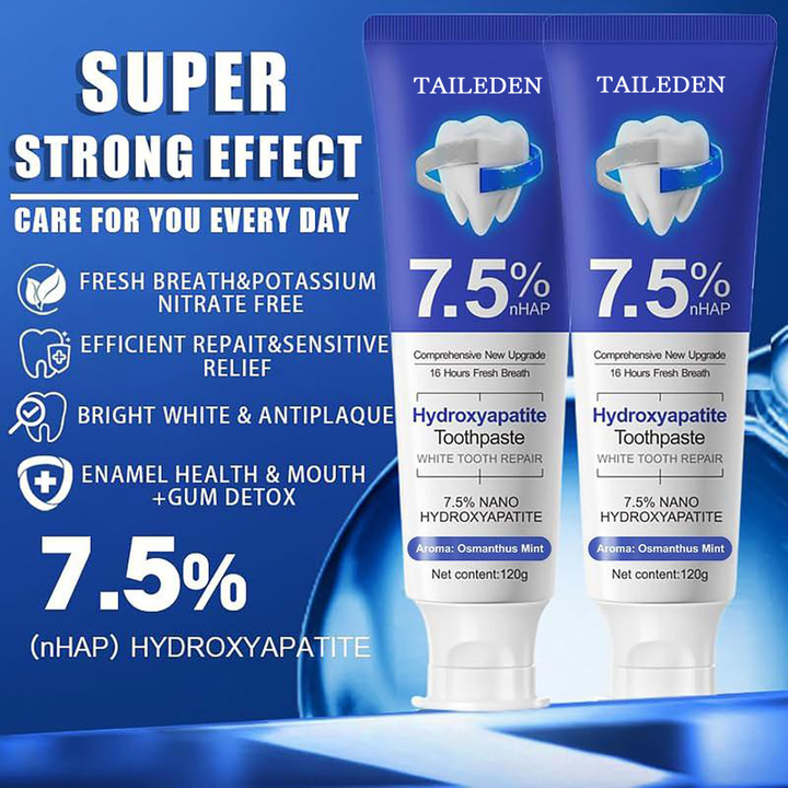 The Hydroxyapatite Toothpaste - Whiten &amp; Repair, Without the Pain + 50% OFF