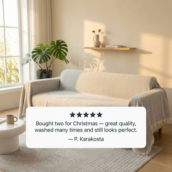 Nestwell™ – Scratch-Resistant Chenille Sofa Blanket &amp; Washable Couch Cover + 50% OFF