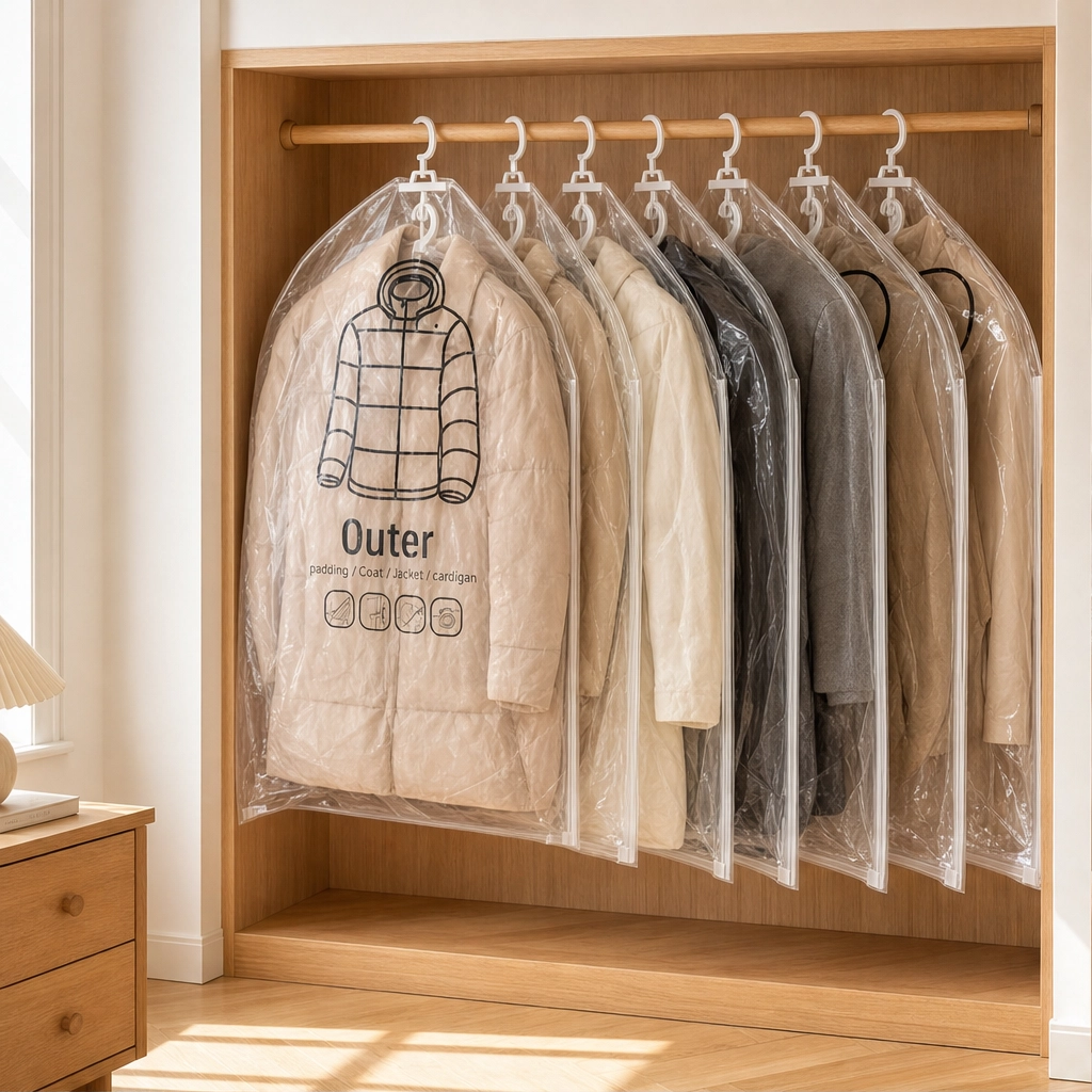 Hushvault™ – Hanging Vacuum Storage Bags for Coats, Jackets &amp; Closet Organization + 50% OFF