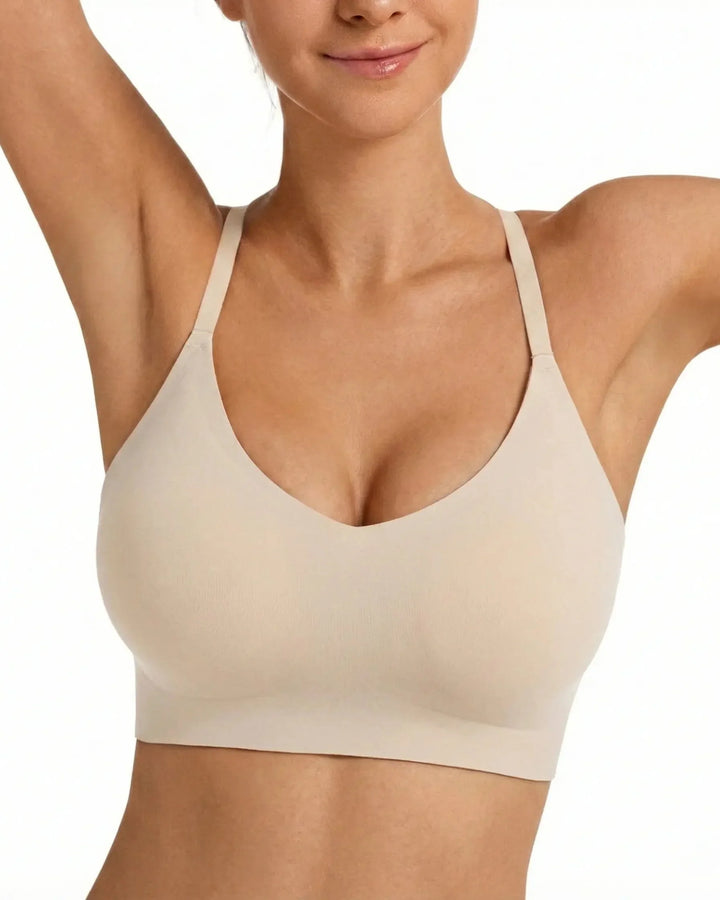 Hushlace™ – Wireless Seamless Lace-Back Bralette with Removable Padding + 50% OFF