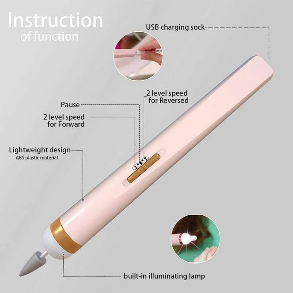 The AuraGlow Electric Manicure Set - Professional Salon Results, Compact Design, + 50% OFF