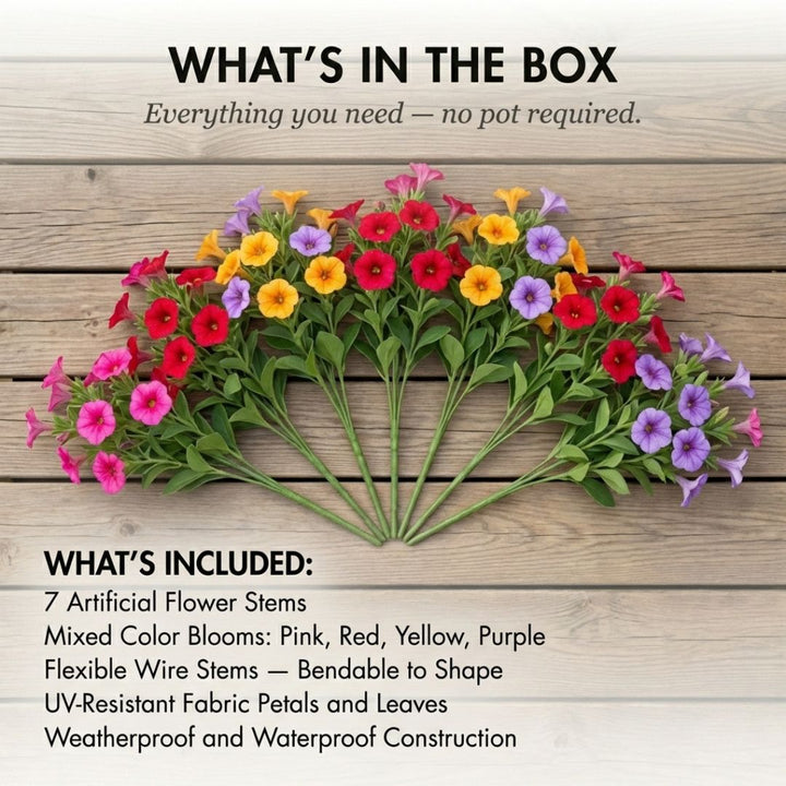 Bloomcroft™ – UV Resistant, No-Fade Colorful Artificial Outdoor Flowers + 50% OFF