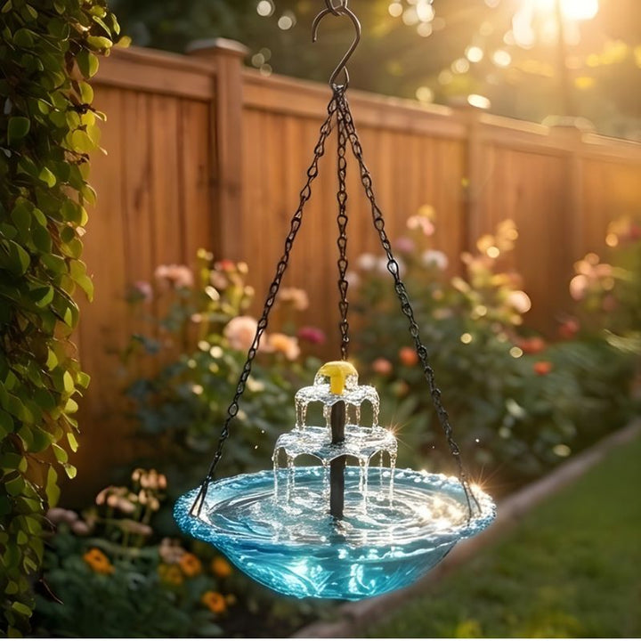 Bower™ – Solar Cascade Hanging Bird Bath Fountain + 50% OFF